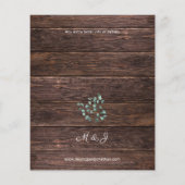 Begroting Eucalyputs & Wood Greenery Wedding Flyer (Achterkant)