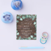 Begroting Eucalyputs & Wood Greenery Wedding Flyer (Enkel)