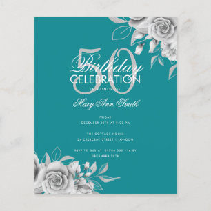 Begroting Floral Birthday Party Silver & Blauwgroe