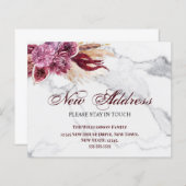 Begroting Floral New Address Moving Announge (Voorkant / Achterkant)