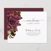 Begroting florische elegante bewegende aankondigin (Voorkant / Achterkant)