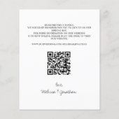 Begroting Foto Collage QR Code Weddenschap sparen  (Achterkant)