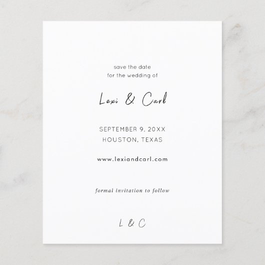 Begroting Foto en kalligrafie 5 MOD V Opslaan datu Flyer (Achterkant)