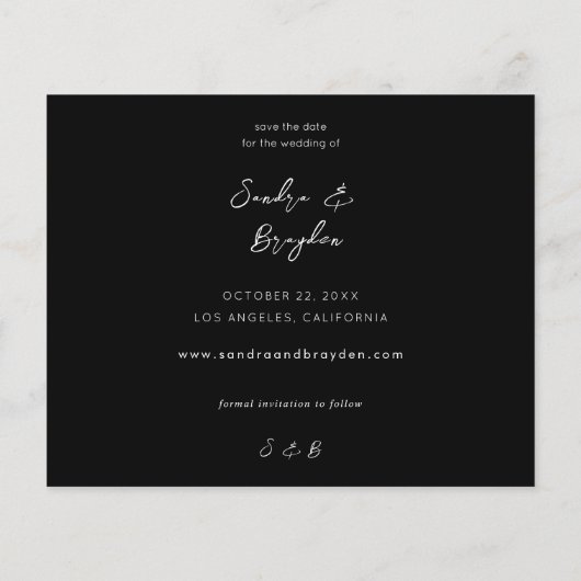 Begroting Foto H MOD Chic 5 Save the Date (Achterkant)