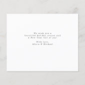 Begroting foto nieuwe kerstfeestkaart flyer (Achterkant)