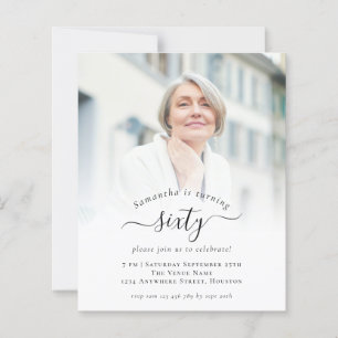Begroting Foto Script 60th Birthday Party Invitati