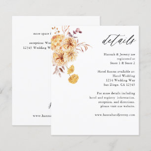 Begroting: Gele Golden Floral Boho - Gegevens