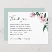 BEGROTING Gepilde Magnolia en bladeren | DANK U (Voorkant / Achterkant)