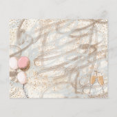 Begroting Glitter 60th Party Birthday Invitation (Achterkant)