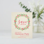 Begroting Greenery Kerstmis sparen de Datum (Staand voorkant)