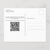 Begroting Greenery Wedding QR Code sparen de Datum (Achterkant)
