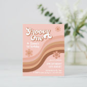 Begroting Groovy One Retro Daisy Pink 1e verjaarda (Staand voorkant)