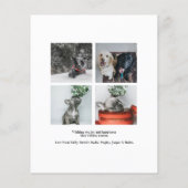 BEGROTING Happy Howlidays Kerstmis 5-fotokaart (Achterkant)