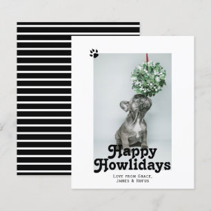 BEGROTING Happy Howlidays Pet Dog Kerstmis Kaart