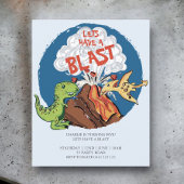 BEGROTING HEEFT EEN Blast Dinosaur-uitnodiging