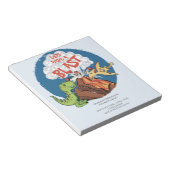 BEGROTING HEEFT EEN Blast Dinosaur-uitnodiging Notitieblok (Schuin)