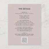 Begroting helemaal in één Abstracte Floral Wedding (Achterkant)