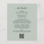 Begroting helemaal in één eucalyptus Sage Wedding  Flyer (Achterkant)