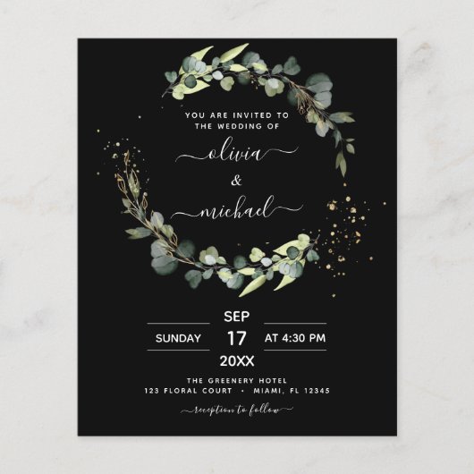 Begroting helemaal in één eucalyptus Weddenschap Flyer (Voorkant)