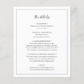 Begroting helemaal in één zwarte en witte bruiloft (Achterkant)