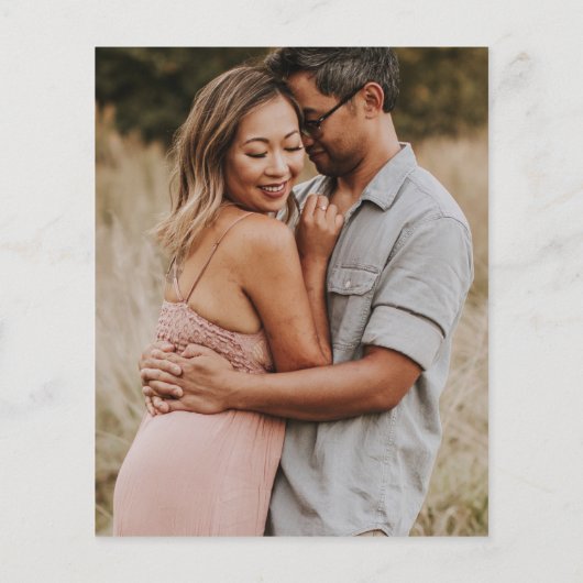 Begroting Het huwelijk van Terracotta Modern Typog Flyer (Achterkant)