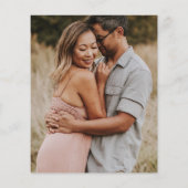 Begroting Het Huwelijk van Terracotta Moderne Typo (Achterkant)