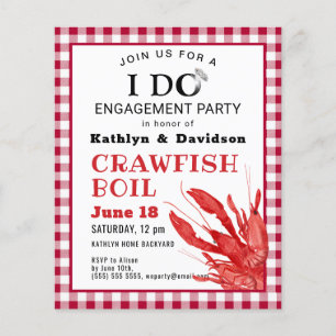 BEGROTING I DO Verloving Crawfish Party Invision Flyer