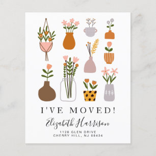 Begroting Ik heb Boho Planten Moving Announcement 