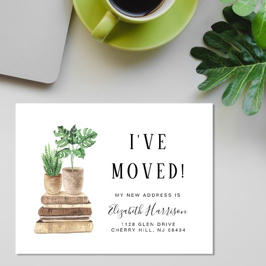 Begroting Ik heb Boho Planten Moving Announcement