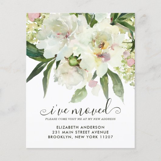 Begroting ik heb Floral Botanical Peony Moving (Voorkant)