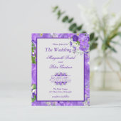 Begroting in één bloem en Paars Lijst (Staand voorkant)