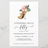 Begroting ingericht op 50 Floral Gold Heels van za (Voorkant)