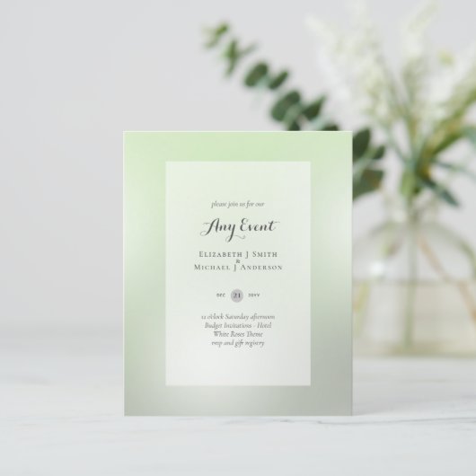 BEGROTING INVITATIES - ELK EVENEMENT - SAGE Samenv (Staand voorkant)