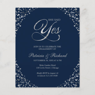 Begroting: ja uitnodiging van de Engagement Party