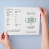 BEGROTING Katholieke Huwelijksbruiloft Nuptiale Mi Flyer (Hand)