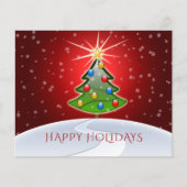 Begroting kerstboomkoorts Red Business Holidcard (Voorkant)