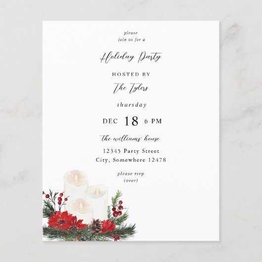 Begroting kerstklei en kaarsfeest (Voorkant)