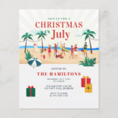 Begroting Kerstmis in uitnodiging van de partij vo (Voorkant)