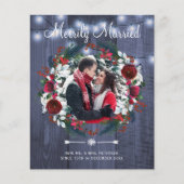 Begroting Kerstmis Merrily gehuwde vakantiekaart (Voorkant)
