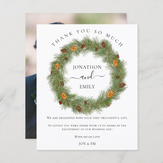 Begroting kerstmis met Citrus Weddenschap Hartelij (Voorkant / Achterkant)