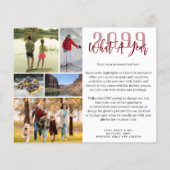 Begroting Kerstmis per jaar om 16 fotokaarten te o (Achterkant)