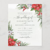 Begroting kerstmis Poinsettia Weddenschap (Voorkant)