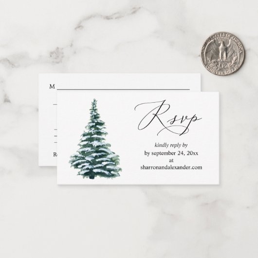 Begroting kerstwinter 2SM Medium RSVP Opmerking Notitiekaartje