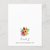 Begroting kleurrijke tropische flora flyer (Achterkant)