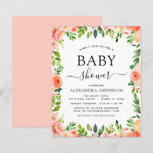 Begroting Koraal Baby shower Florence