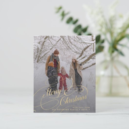 Begroting Merry kerst multi-foliday-kaart (Staand voorkant)