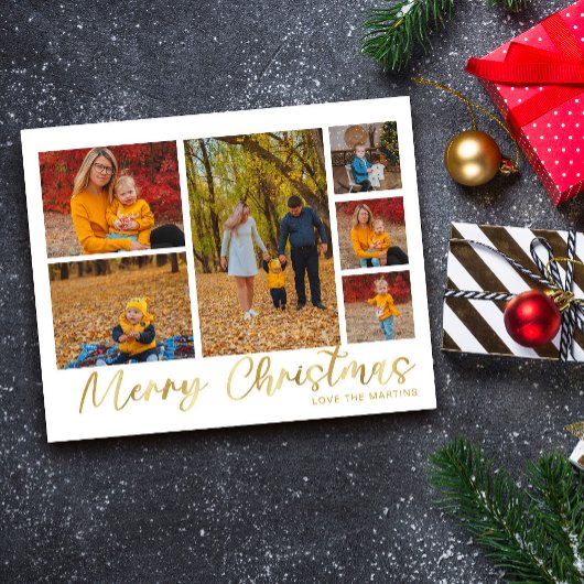 Begroting Merry kerstGold 6 Foto Flyer