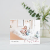 Begroting Merry Kerstmis Modern Minimalistische Fo (Staand voorkant)