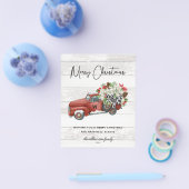 Begroting Merry Kerstmis  Red Truck Flyer (Enkel)