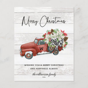 Begroting Merry Kerstmis  Red Truck Flyer